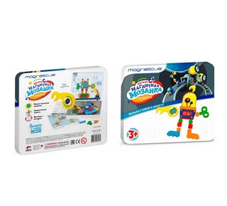 Мозаика магнитная 'Роботы' 4