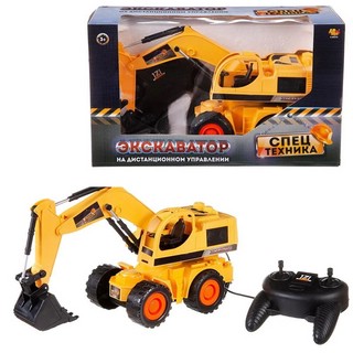 Спецтехника. Экскаватор, на проводном дистанционном управлении