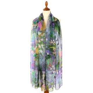 Палантин шелковый (шифон) 85 см х 2 м 2