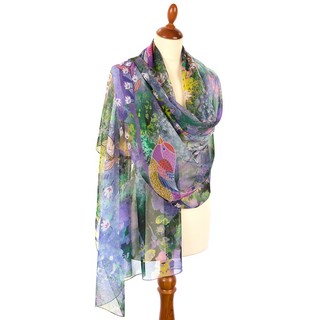 Палантин шелковый (шифон) 85 см х 2 м 3