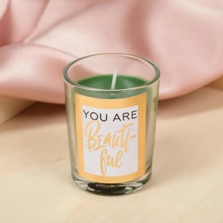 Свеча в стакане и мыльные лепестки 'You are Beautiful' аромат цветочный 2
