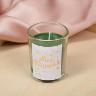 Свеча в стакане и мыльные лепестки 'Моя Вселенная' аромат цветочный 3