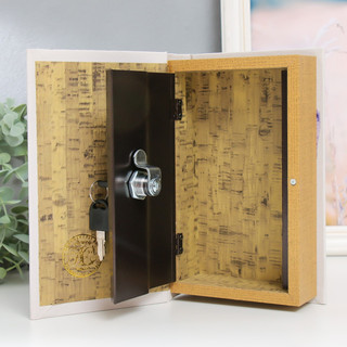 Сейф-книга дерево кожзам 'Сад с лавандой' 4