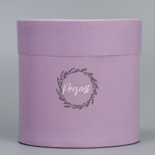Коробка круглая 'Лаванда' 16 х 16 см 3