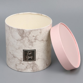 Коробка круглая 'Мрамор' 13 х 13 см 2