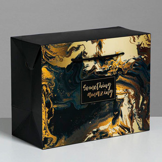 Пакет-коробка подарочный 'Something amazing' 23 x 18 x 11 см