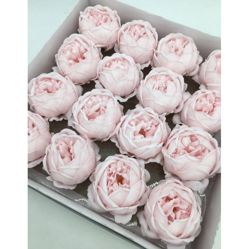 Цветок-мыло Пион, бледно-розовый, 8 см. Цена за 1 шт.