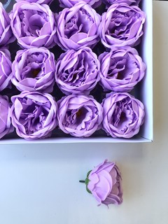 Цветок-мыло Пион, сиреневый, 8 см. Цена за 1 шт.