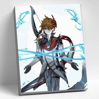 Картина по номерам 'Геншин Тарталья' холст, 30х40 см, Genshin, артикул CHR0129 1