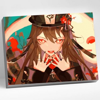 Картина по номерам 'Геншин Ху Тао' холст, 30х40 см, Genshin, ...