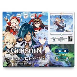 Картина по номерам 'Геншин Элой' холст, 30х40 см, Genshin, артикул CHR0146 2