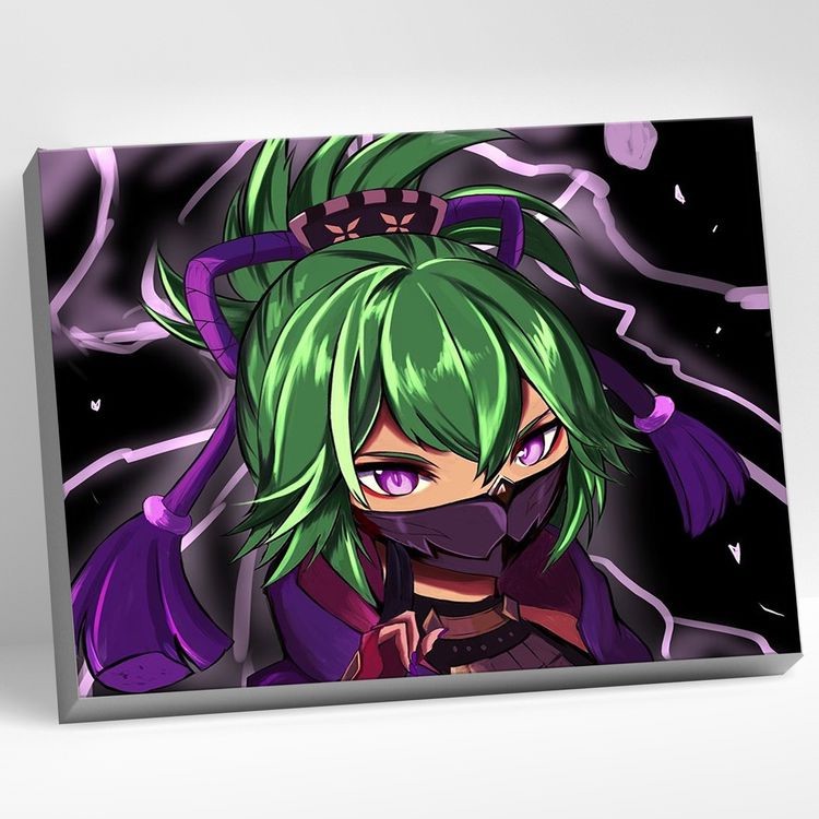 Картина по номерам 'Геншин Куки' холст, 30х40 см, Genshin, артикул CHR0194