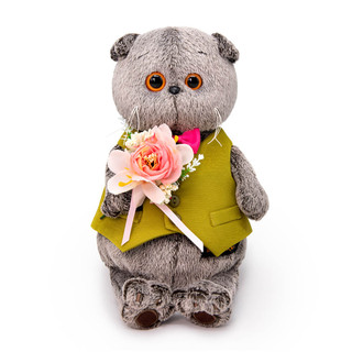 Басик в жилете и с букетом, 19 см, BudiBasa 1