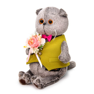 Басик в жилете и с букетом, 19 см, BudiBasa 2