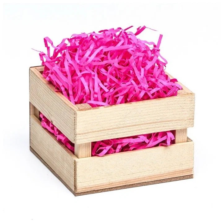 Наполнитель бумажный, розовый неон, 100 г