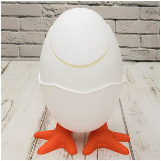 Мусорница 'Яйцо' цвет белый 3