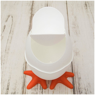 Мусорница 'Яйцо' цвет белый 4