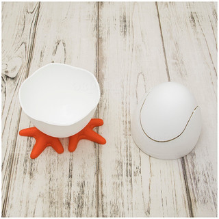 Мусорница 'Яйцо' цвет белый 5