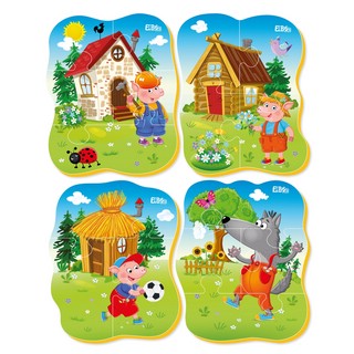 Мягкий пазл Три поросенка 2