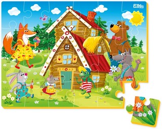 Мягкий пазл-24 Теремок 2