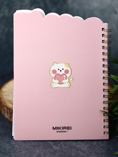 Блокнот B6 'Cheerful company' 60 листов, на пружине, розовый 3