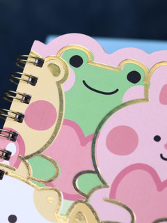 Блокнот B6 'Cheerful company' 60 листов, на пружине, розовый 5