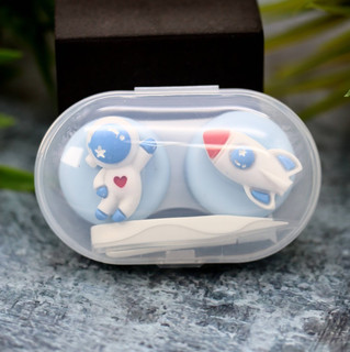 Контейнер для линз «Space astronaut heart» 2