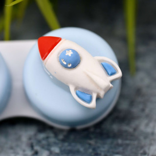 Контейнер для линз «Space astronaut heart» 6