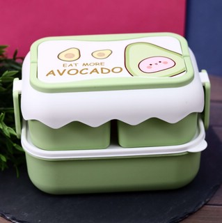 Ланчбокс 'Eat more avocado' зеленый 2