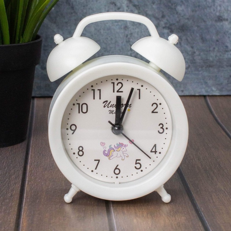 Часы-будильник 'Milota' белый