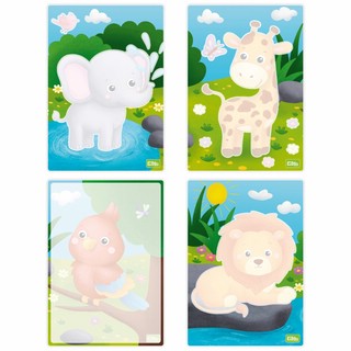Раскраска многоразовая водная 'Зоопарк' 4 картинки 2