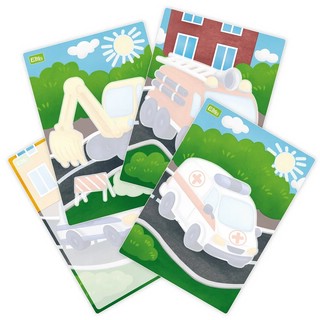 Раскраска многоразовая водная 'Полезные машины' 4 картинки 3