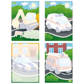 Раскраска многоразовая водная 'Полезные машины' 4 картинки 2