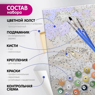 Картина по номерам 'Поп-арт. Джокер' на холсте с подрамником, 40х50 см, Molly 3