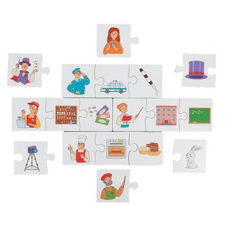 Пазл 'Профессии' (логические цепочки) 30 элементов, KiddieArt 4