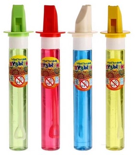 Мыльные пузыни 33 мл 'Свистун' со свистком, в ассортименте 7