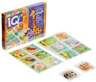 Играем в прятки. Кто это спрятался? Пластиковое IQ лото для малышей 2