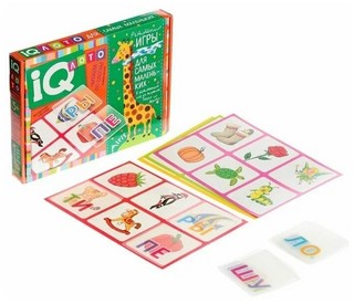 Читаем по слогам. Пластиковое IQ лото для малышей 3