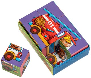 Умные кубики в поддончике. Вот такие машины, 6 шт.в наборе