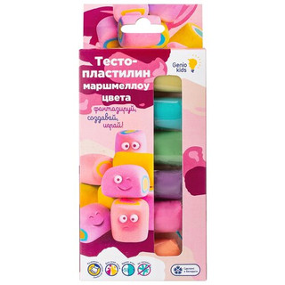 Набор для детской лепки 'Тесто-пластилин 6 цветов. Маршмеллоу...