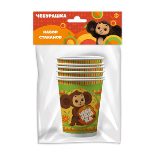 Стаканы бумажные 'Чебурашка' 6 шт по 200 мл 2