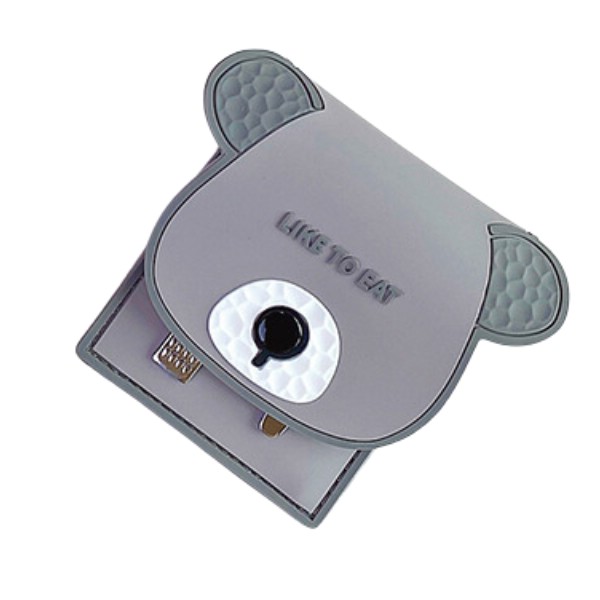 Маникюрный набор 'Bear like to eat' серый