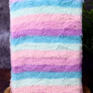 Блокнот плюшевый 'Кот' радужный 2