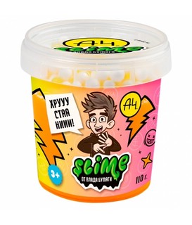 Слайм Crunch-slime Влад А4, оранжевый, 110 гр 3
