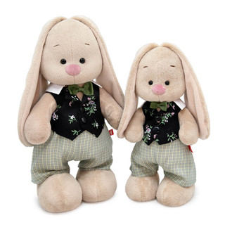 Зайка Ми в жилете и штанишках в клетку, 32 см 4