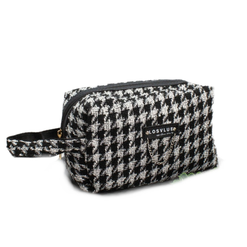 Косметичка LosVLue, цвет белый, черный, артикул ZT385-1326-91-02