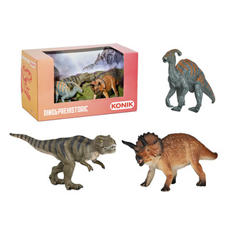 Набор фигурок 'Динозавры: тираннозавр, трицератопс, паразауролоф' 4