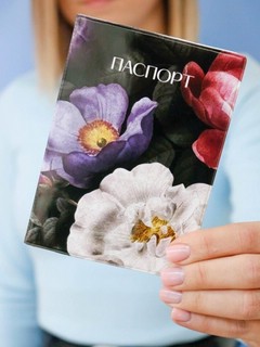 Обложка для паспорта Flowers