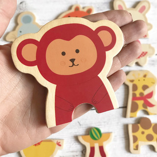 Набор пазлов «Обезьянка и её друзья», 4/6/9 элементов 5