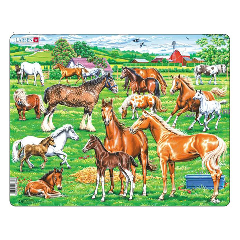 Пазл «Лошади», 33 элемента